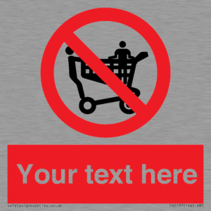 Custom No Climbing on Trolley Sign